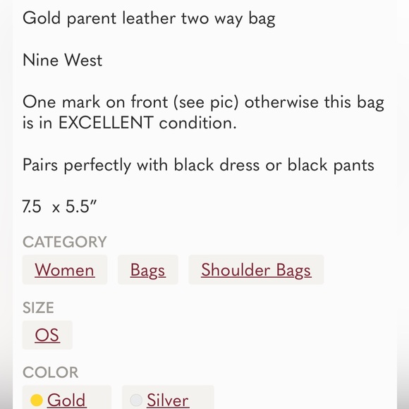 NINE WEST EVENING BAG - Picture 8 of 8